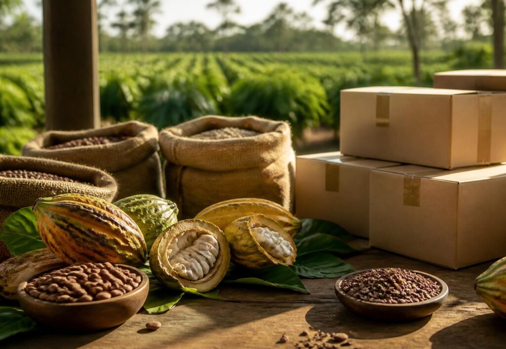 Premium produce prepared and packed for export